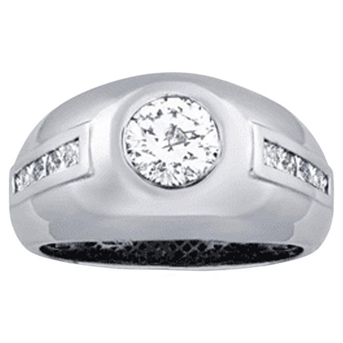 2 1/3 Carat Diamond Men’s Ring in 14k Gold
