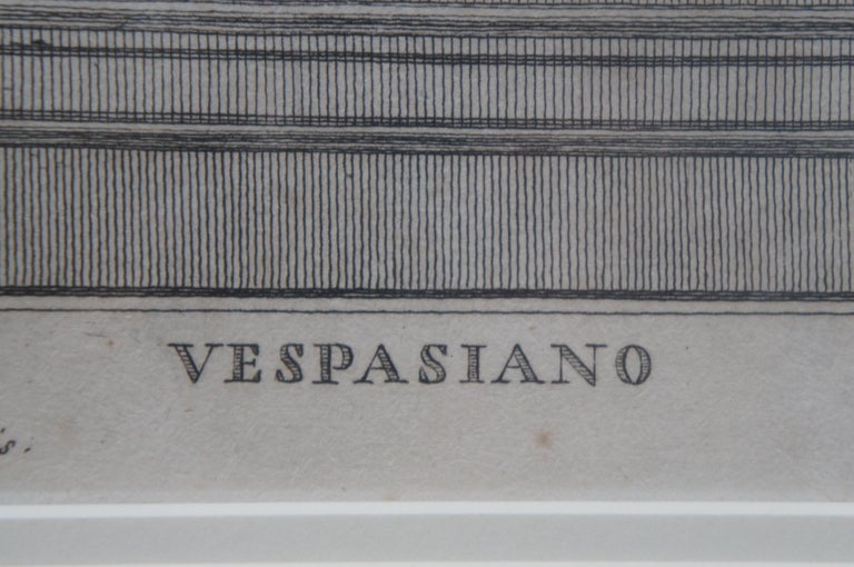 Paper 2 18th Century Bust Engravings Vespasian Antonia C. Gregori G. D. Campiglia For Sale