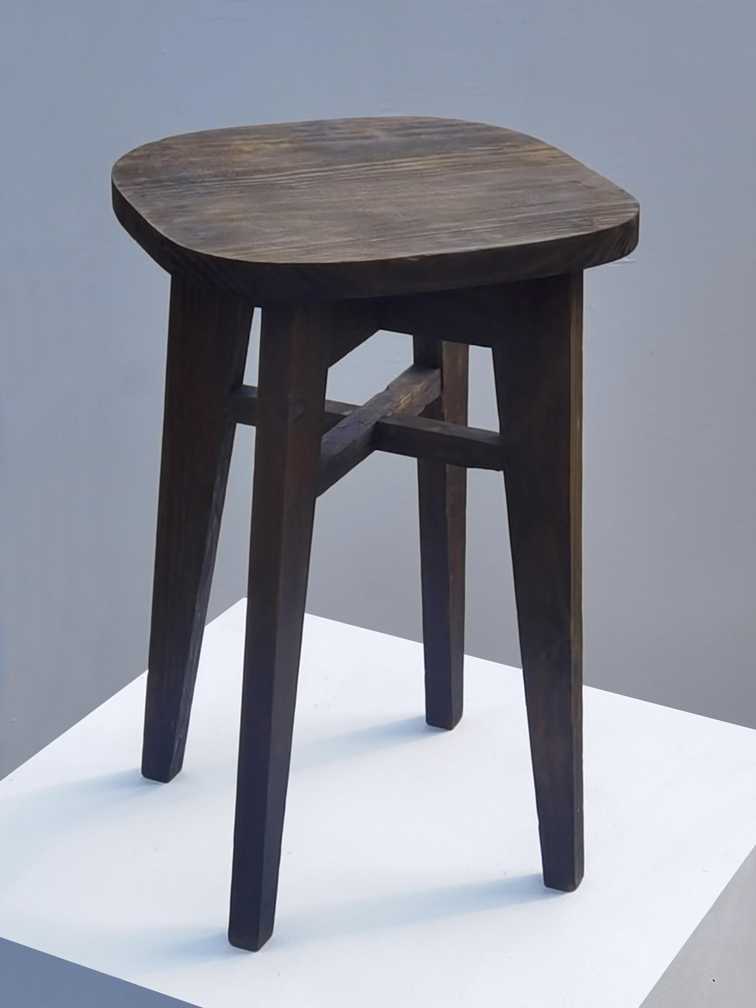 Mid-Century Modern 2/4 MID-CENTURY-MODERN STOOLS in RECONSTRUCTION Style, France 1950 For Sale