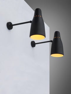 2/6 MID-CENTURY-MODERN WANDAUSSTATTUNGEN von JACQUES BINY ed. LUMINALITE Frankreich 1950