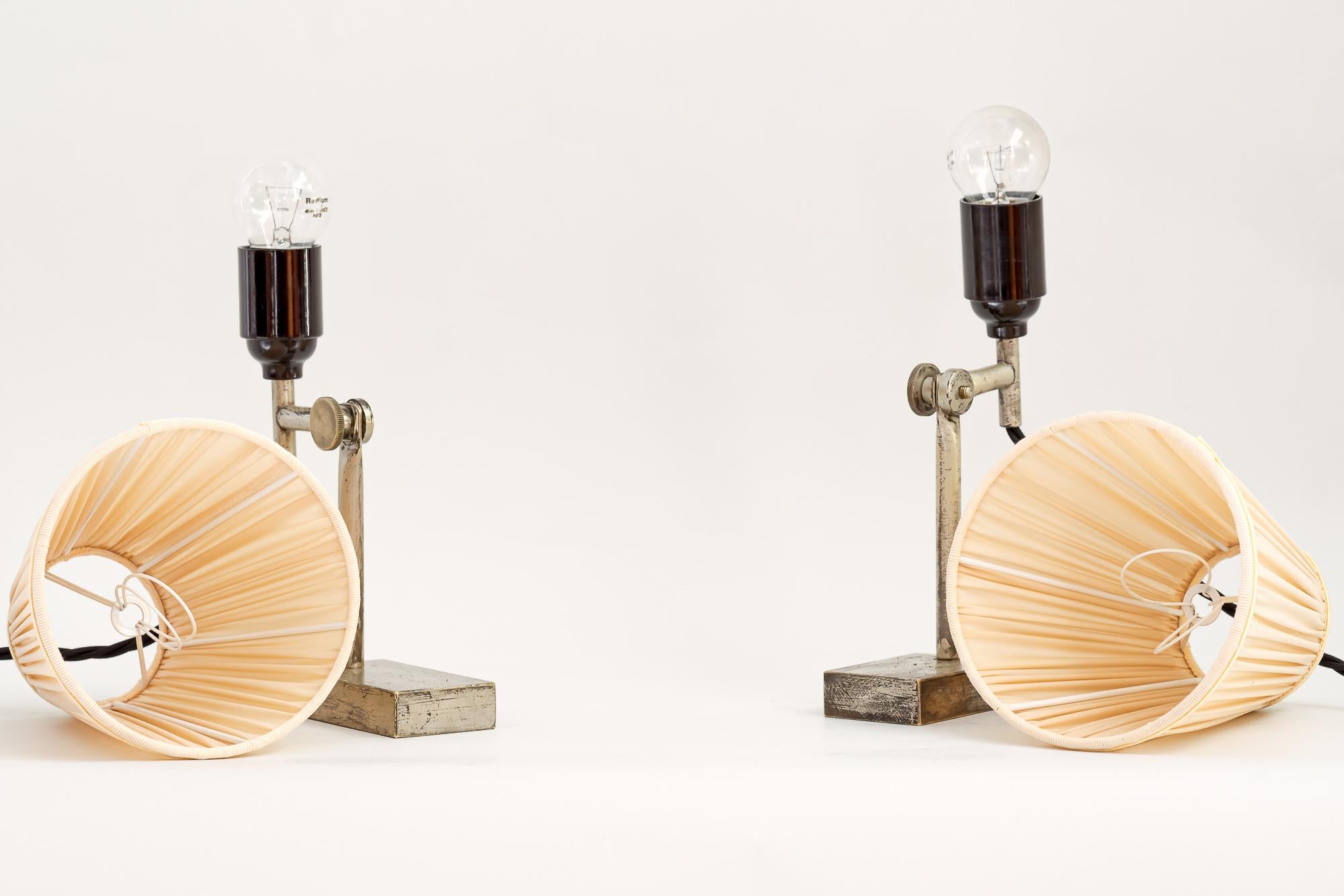 2 Adjustable Vintage Table Lamps, Vienna, Around 1950s For Sale 2