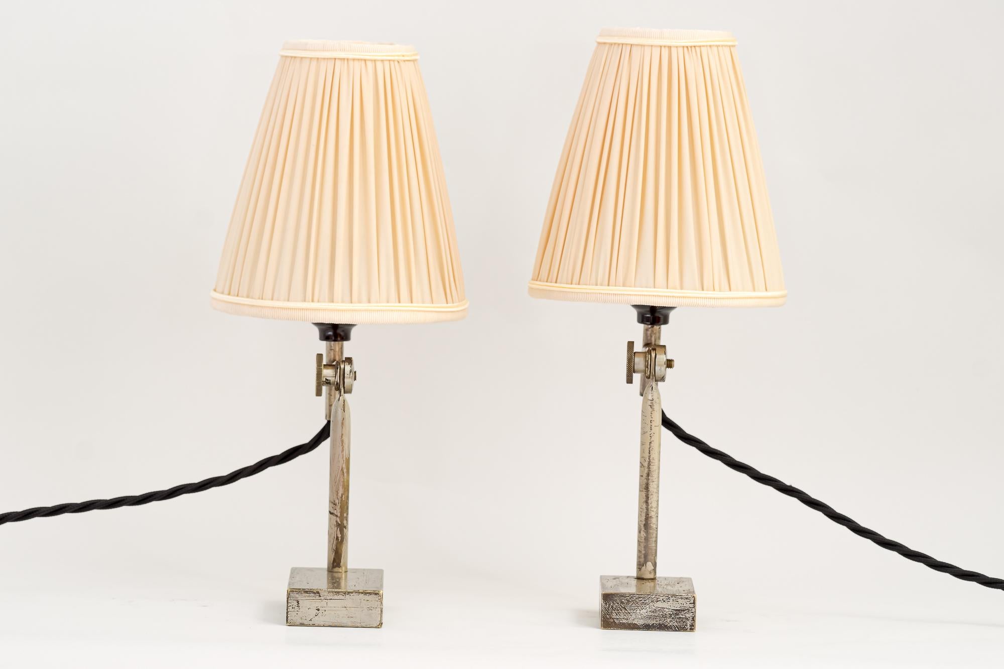Mid-Century Modern 2 Adjustable Vintage Table Lamps, Vienna, Around 1950s For Sale