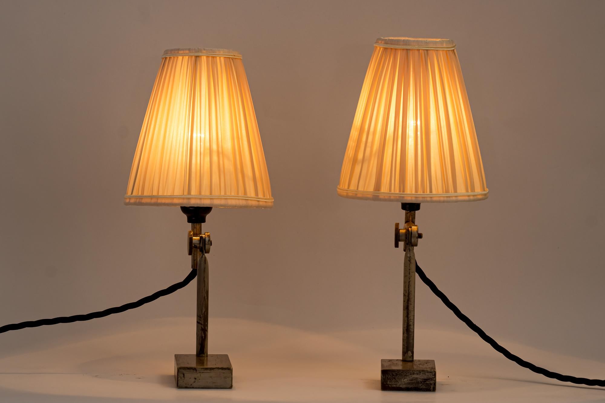 Mid-20th Century 2 Adjustable Vintage Table Lamps, Vienna, Around 1950s For Sale