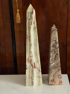 Onyx and Agate Stone 18” Obelisks Stella’s Desk Decor