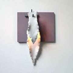 No.09 Cerámica 2 Hojas de Agave Lámpara Arte Contemporáneo de Sander Bottinga