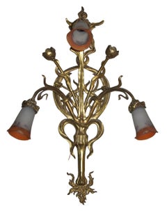 2 Amaizing Sconces, France, Jugendstil, Art Nouveau, Design, Louis Majorelle