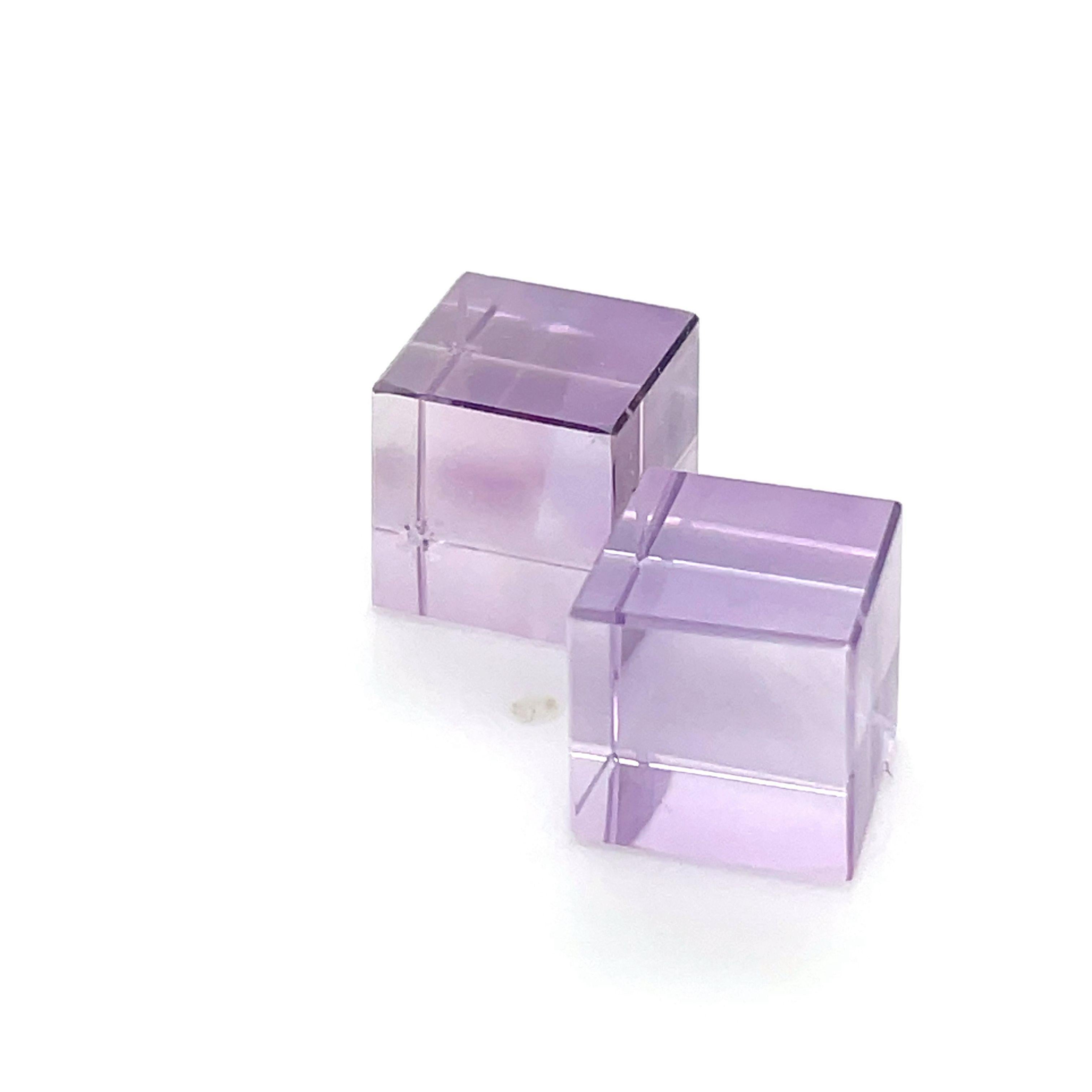 2 Amethyst Cube Cts 26.42  For Sale 2
