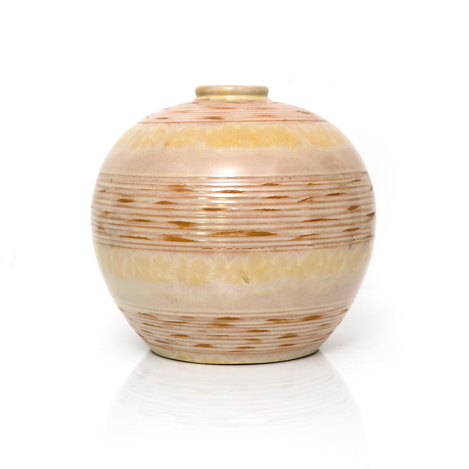 2 Anna-Lisa Thomson, gerippte Vasen aus Keramik, Upsala Ekeby, 1930 im Angebot 1