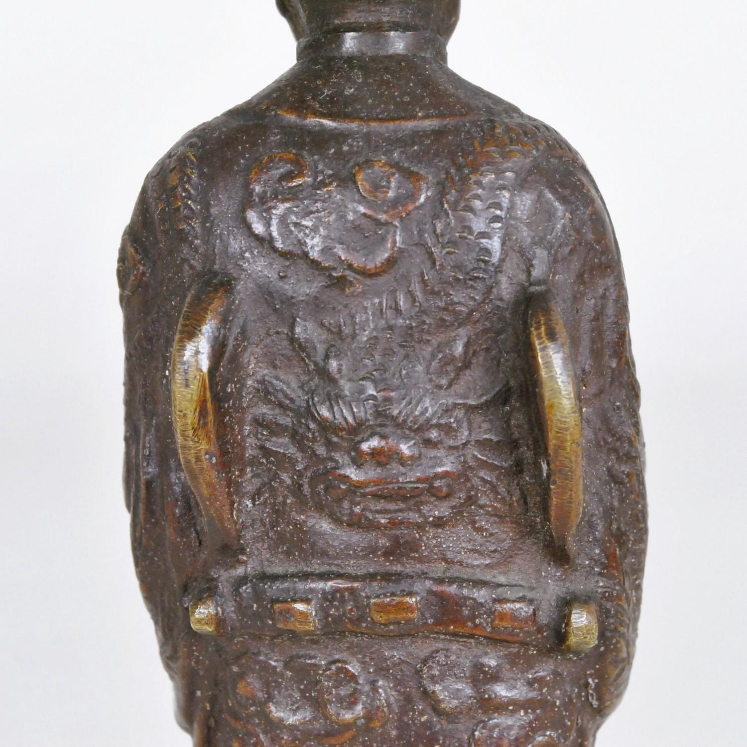 2 Mandarini di Annamite in bronzo, Vietnam, inizio XX secolo in vendita 12