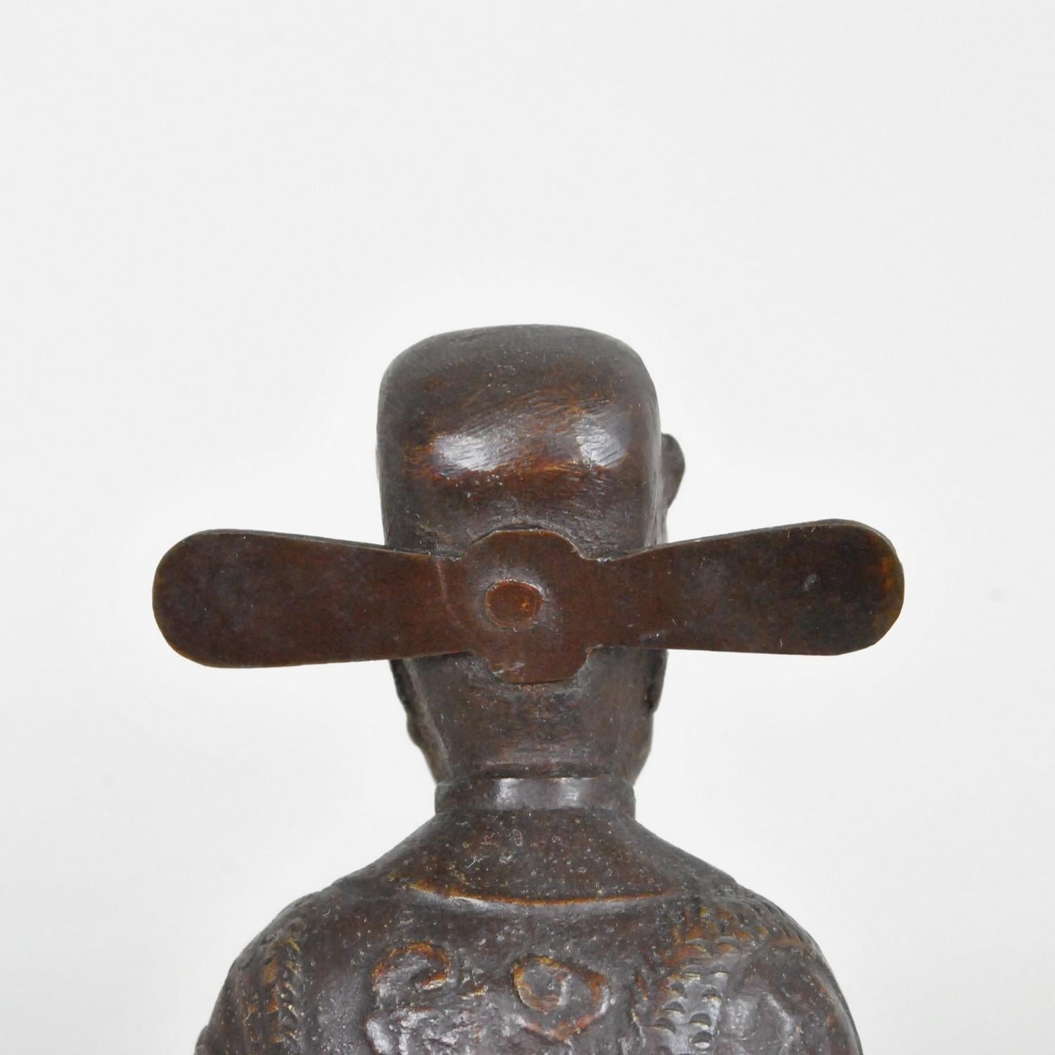 2 Mandarini di Annamite in bronzo, Vietnam, inizio XX secolo in vendita 13