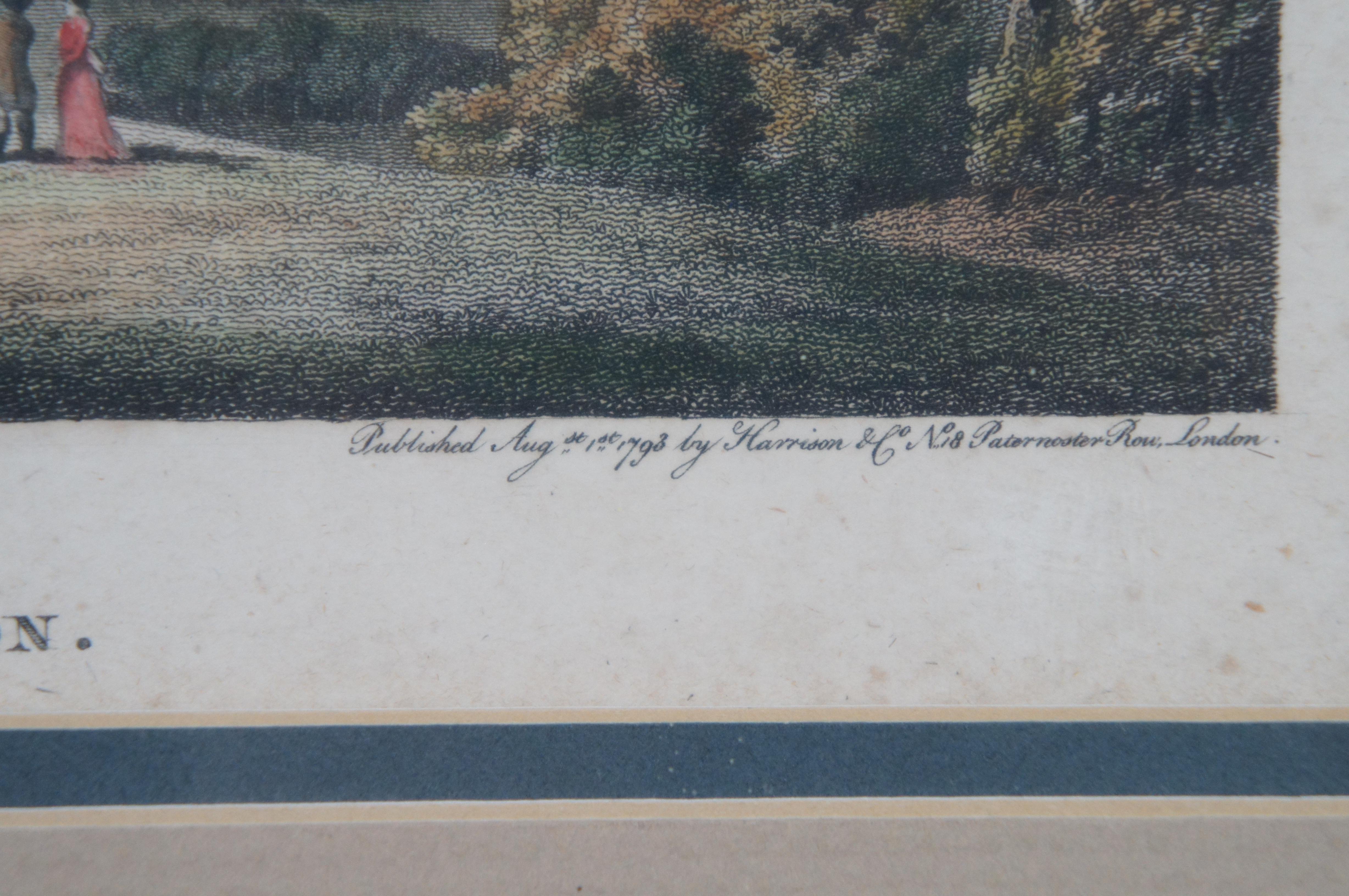 2 gravures de Nicholson Girtin anglaises anciennes du 18ème siècle, Woolwich Rippon 14 po. en vente 1