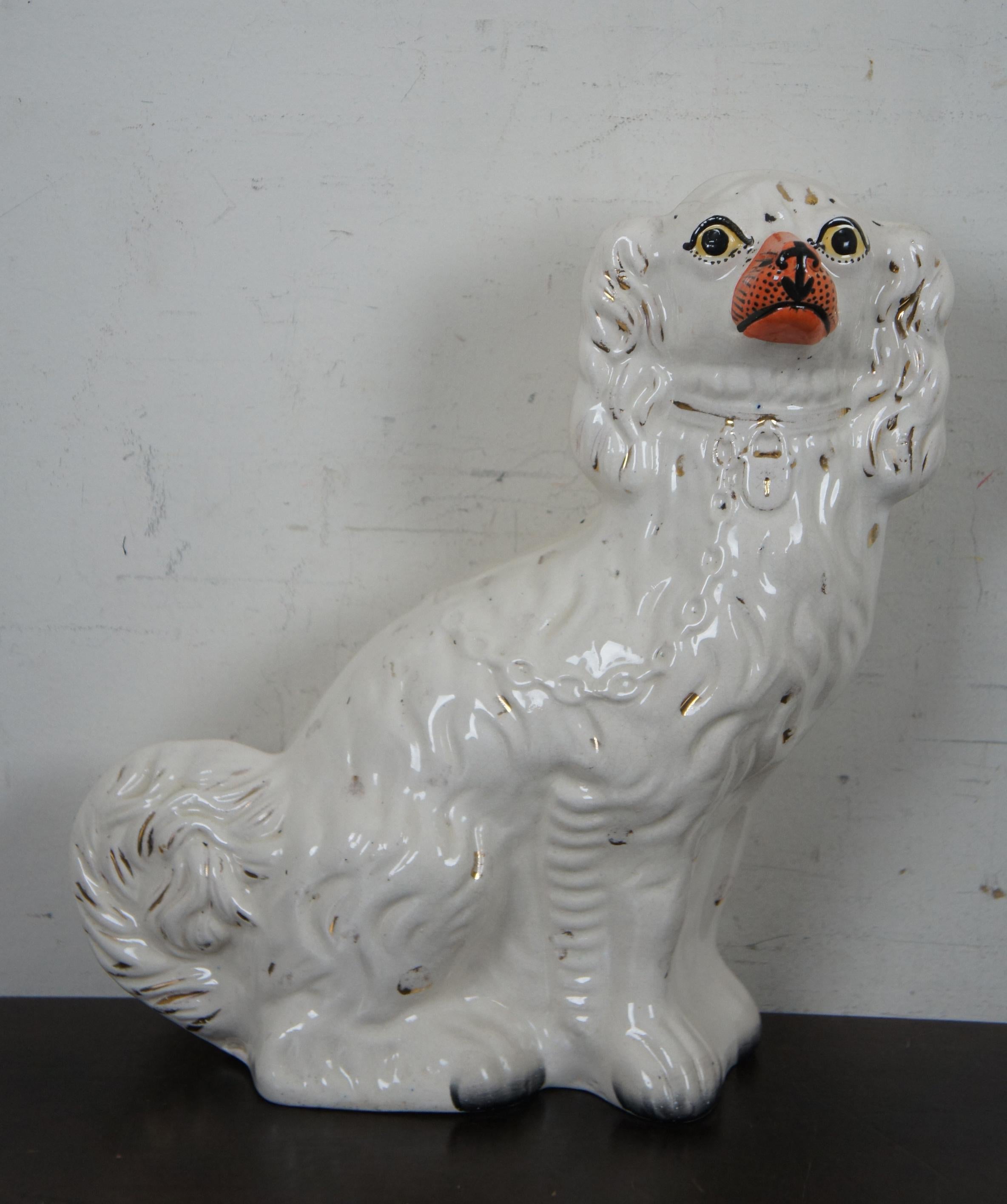 porcelain staffordshire dogs