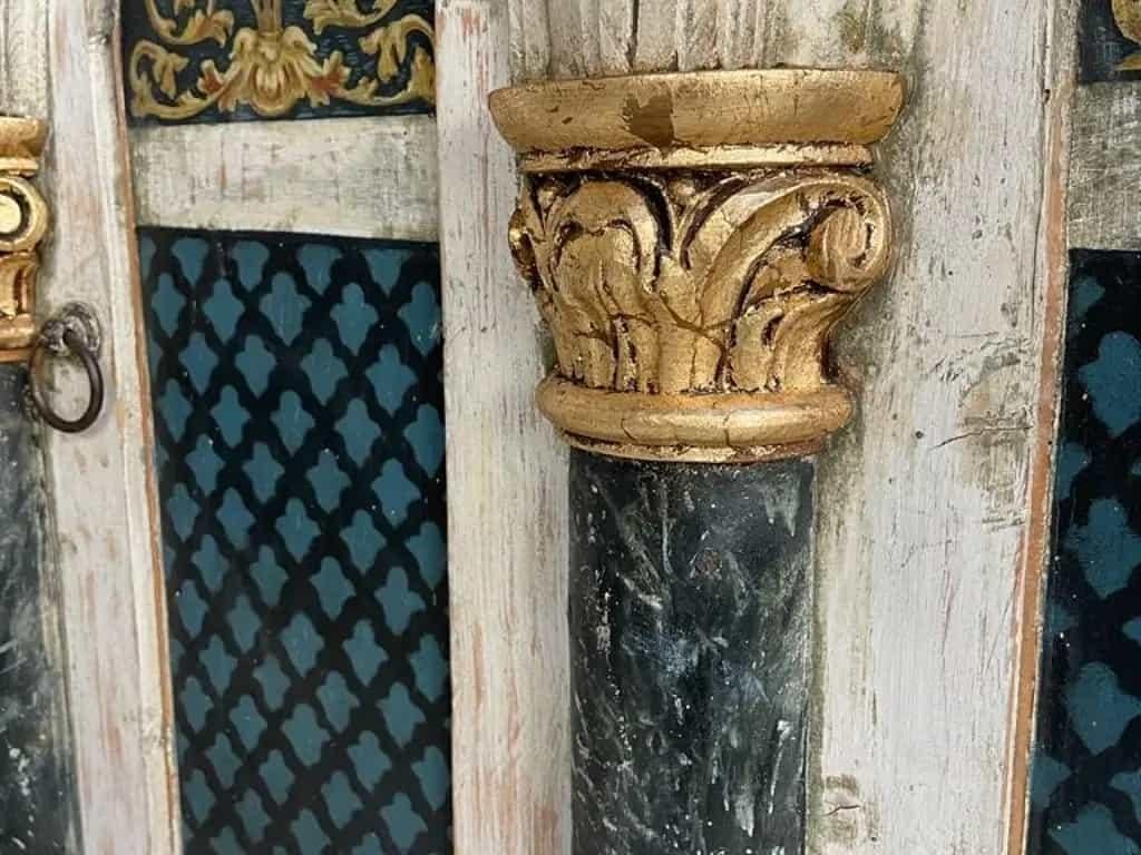 Baroque Pair of 18th Century Louis XVI Period Corner Cupboards