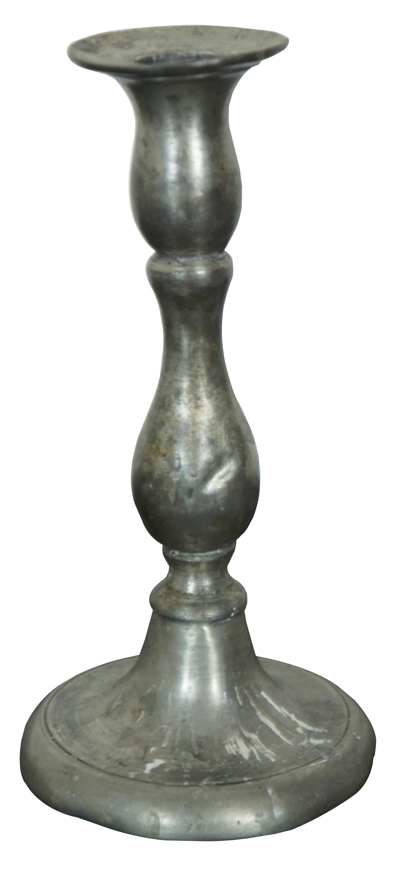 empire pewter weighted candlesticks