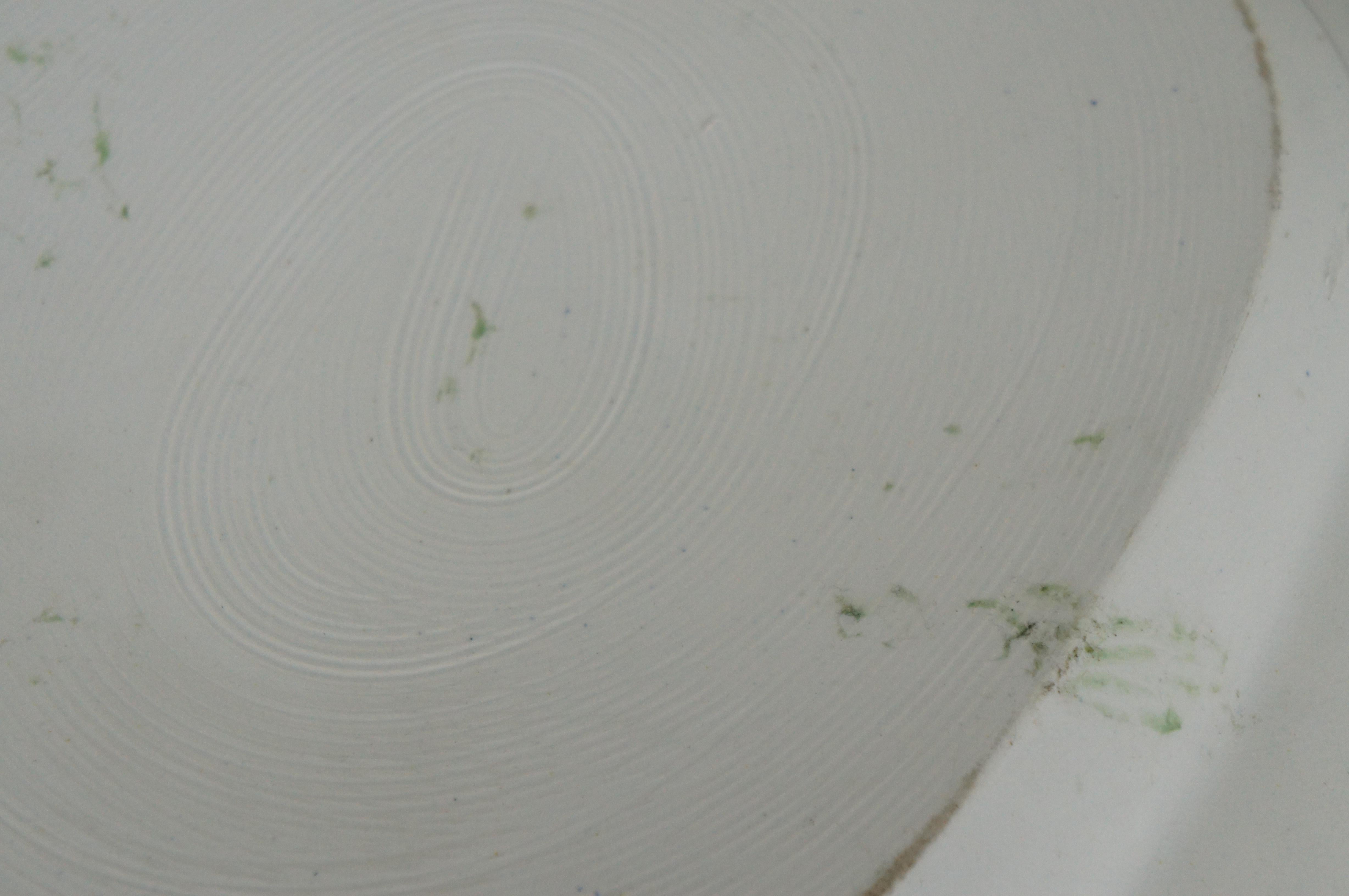 2 Antique English Transferware Oval Platters Scroll Daffodill Grindley 17