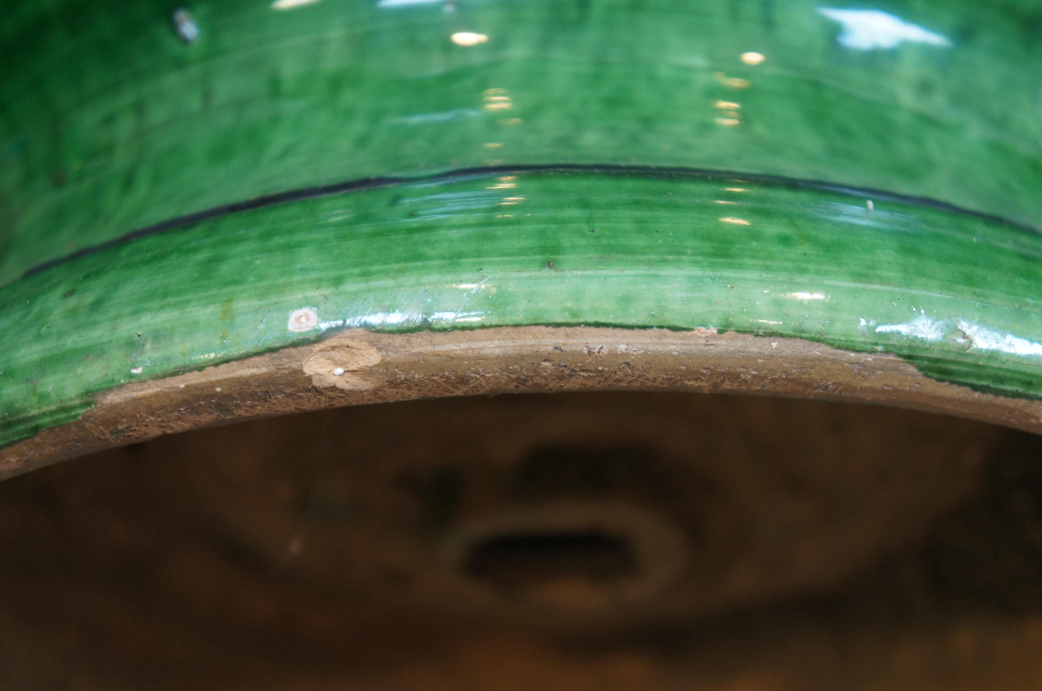 French Anduze Castelnaudary Glazed Terracotta Garden Planter Urn 4