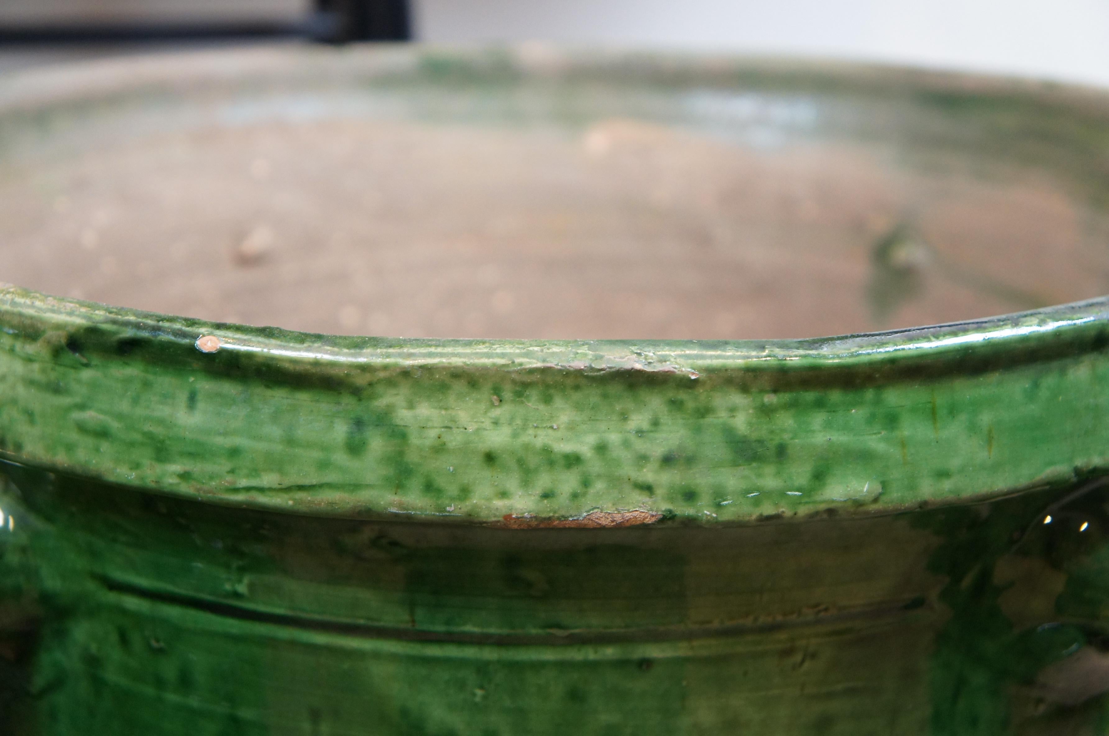 French Anduze Castelnaudary Glazed Terracotta Garden Planter Urn 6
