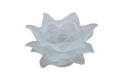 2 Antique Frosted Satin Glass Rose Flower Chandelier Lamp Shades 6"
