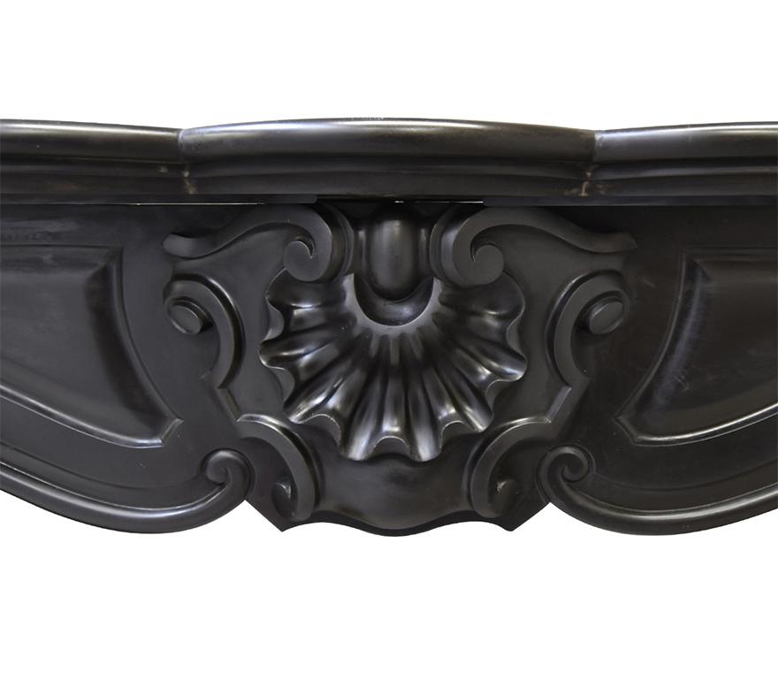 Marble 2 antique Louis XV marble fireplaces mantles from the 19th Century