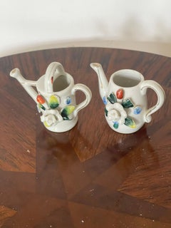 Antique Miniature Porcelain Teapots, American Classical, 1940, USA