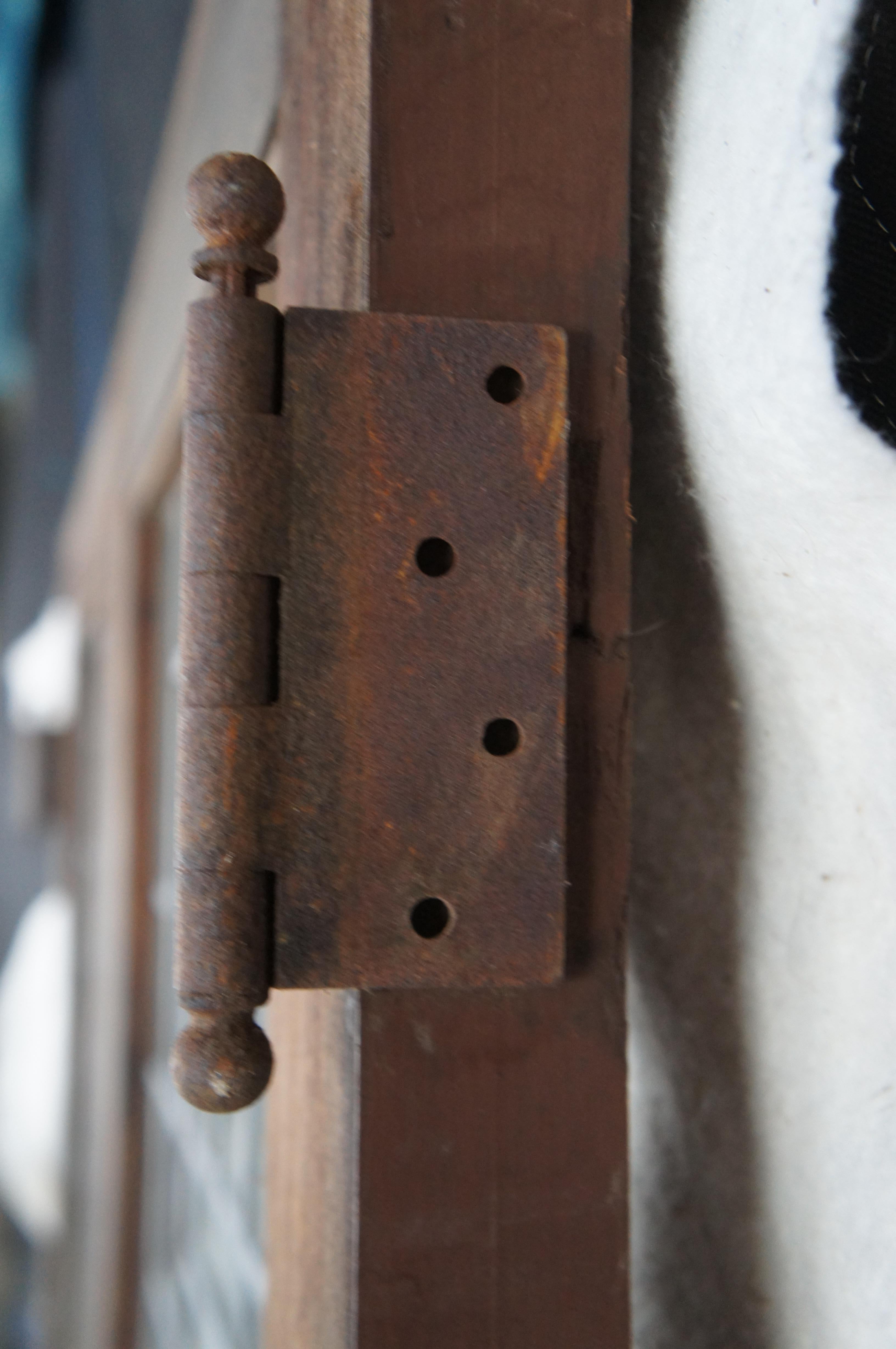 2 portes d'entrée en verre au plomb en Oak Antiques Arts & Crafts Reclaimed 56 x 80
