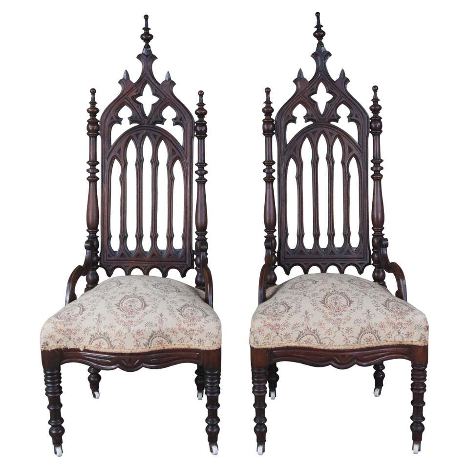 Gothic Revival Seating - 136 For Sale at 1stDibs | gothic rocking chair ...