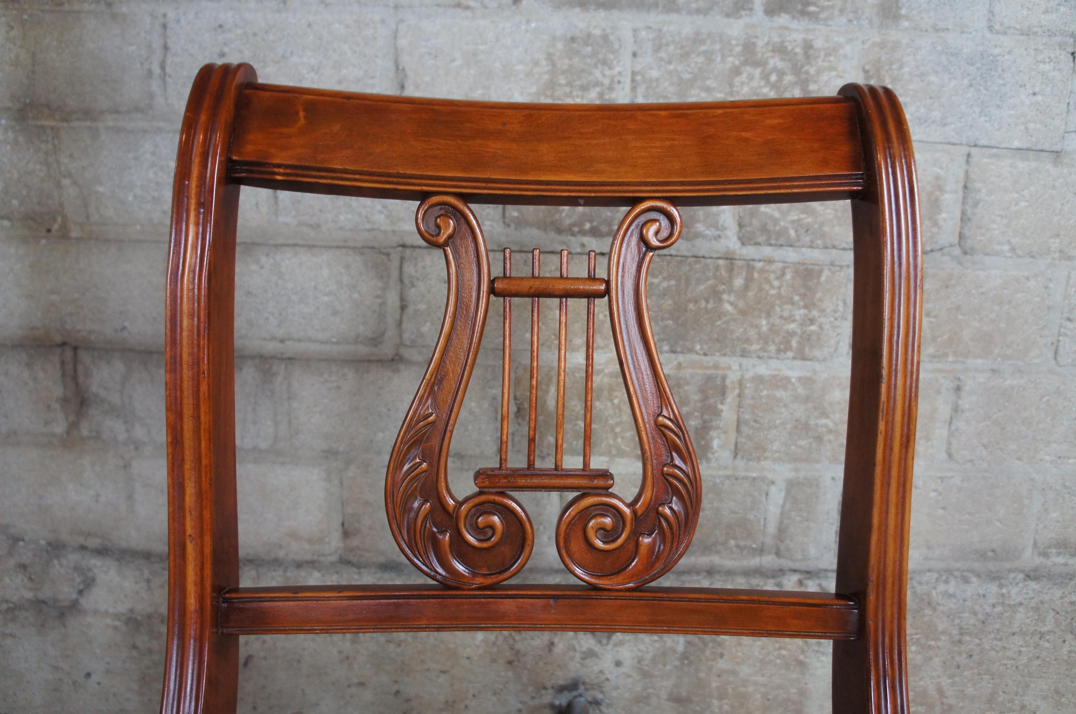 harp chair antique