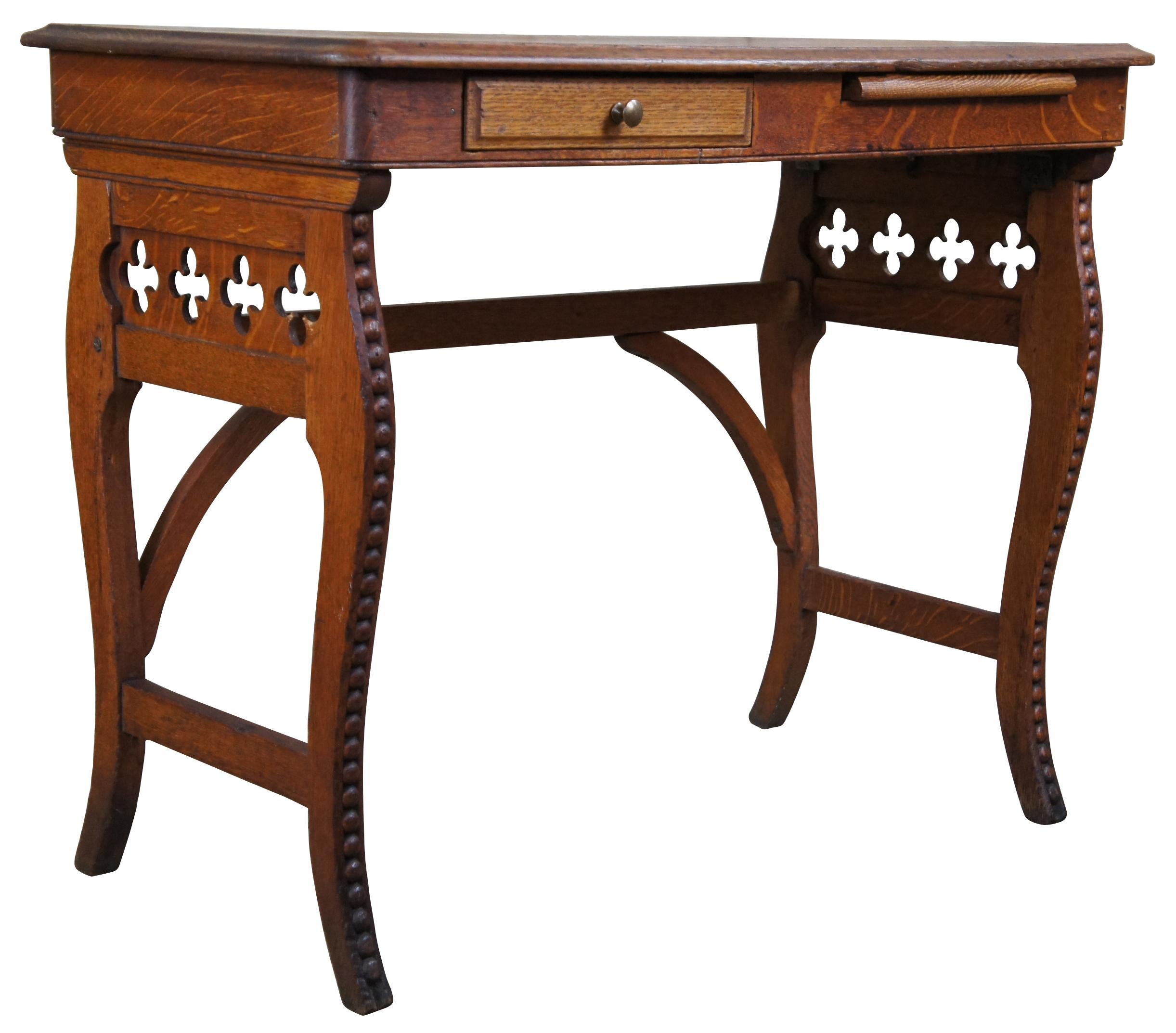 victorian oak desk