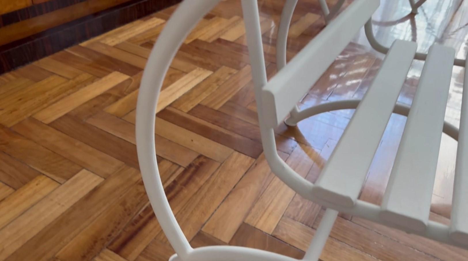 2 Armchairs 1930, France, Style: Art Deco, Material: Wood and iron For Sale 5