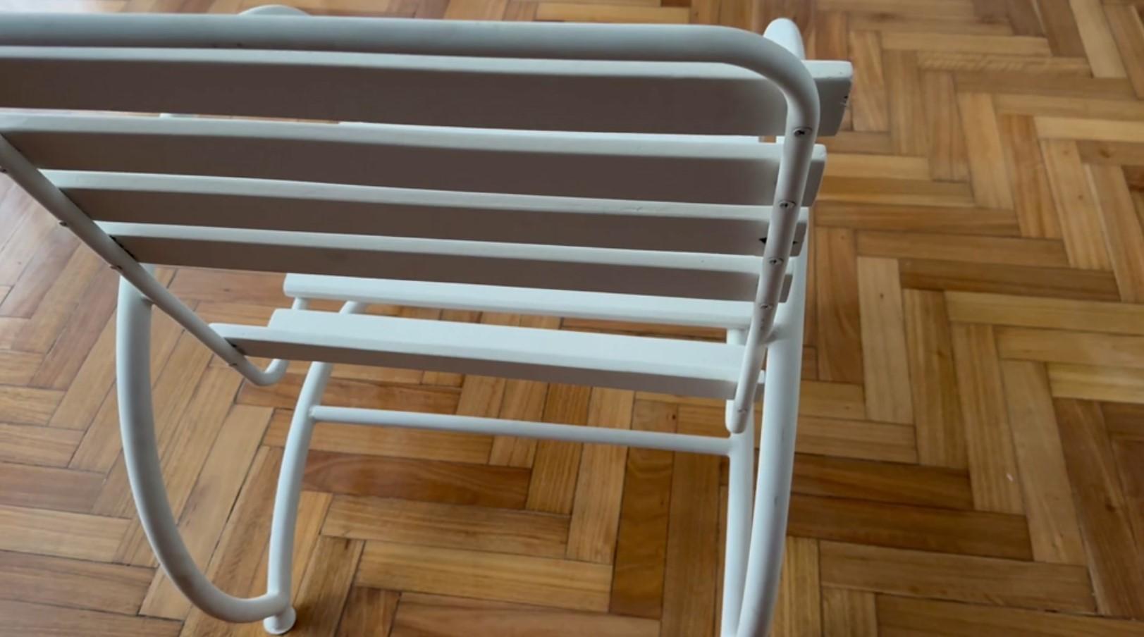 2 Armchairs 1930, France, Style: Art Deco, Material: Wood and iron For Sale 6