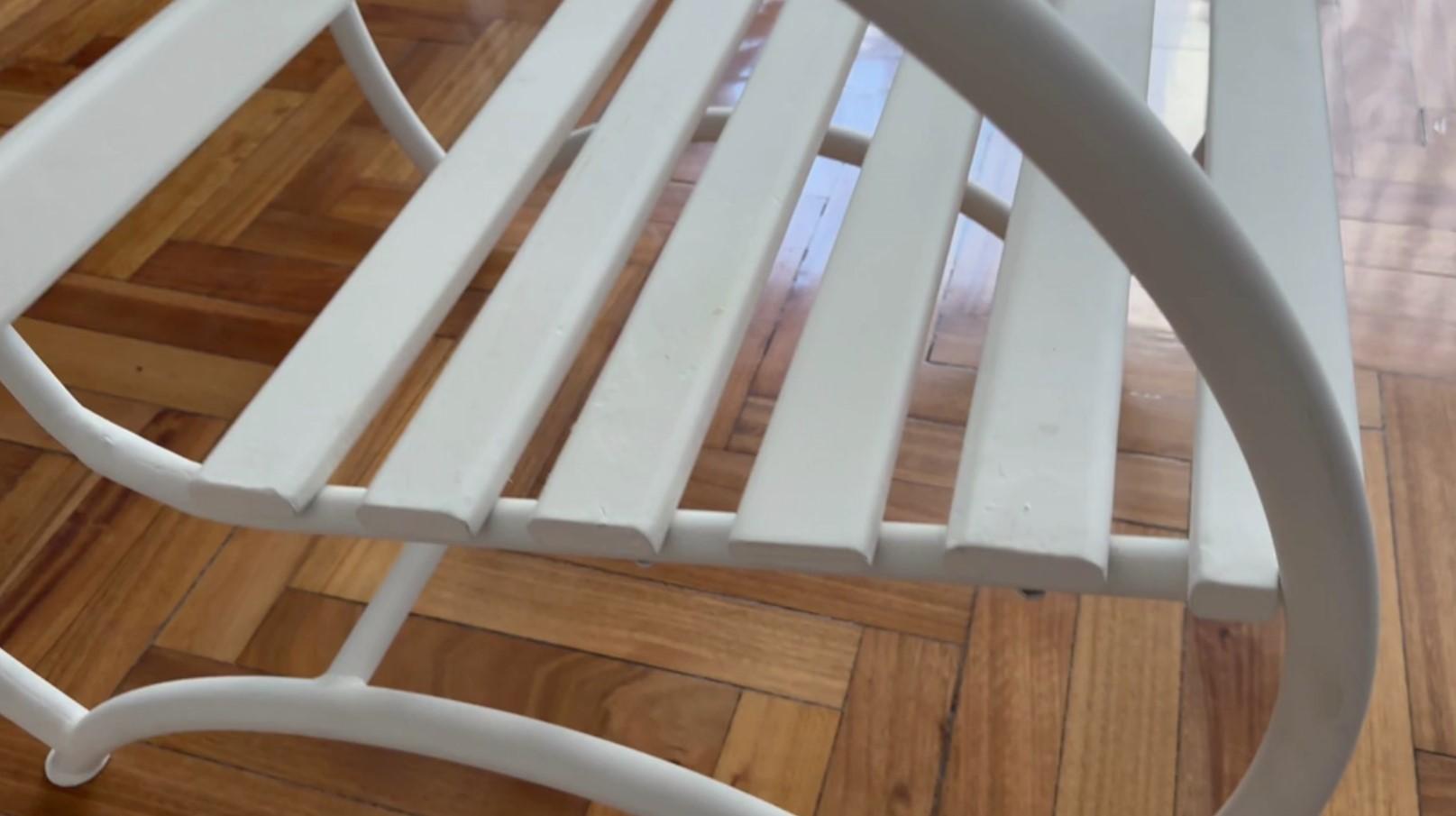 2 Armchairs 1930, France, Style: Art Deco, Material: Wood and iron For Sale 12