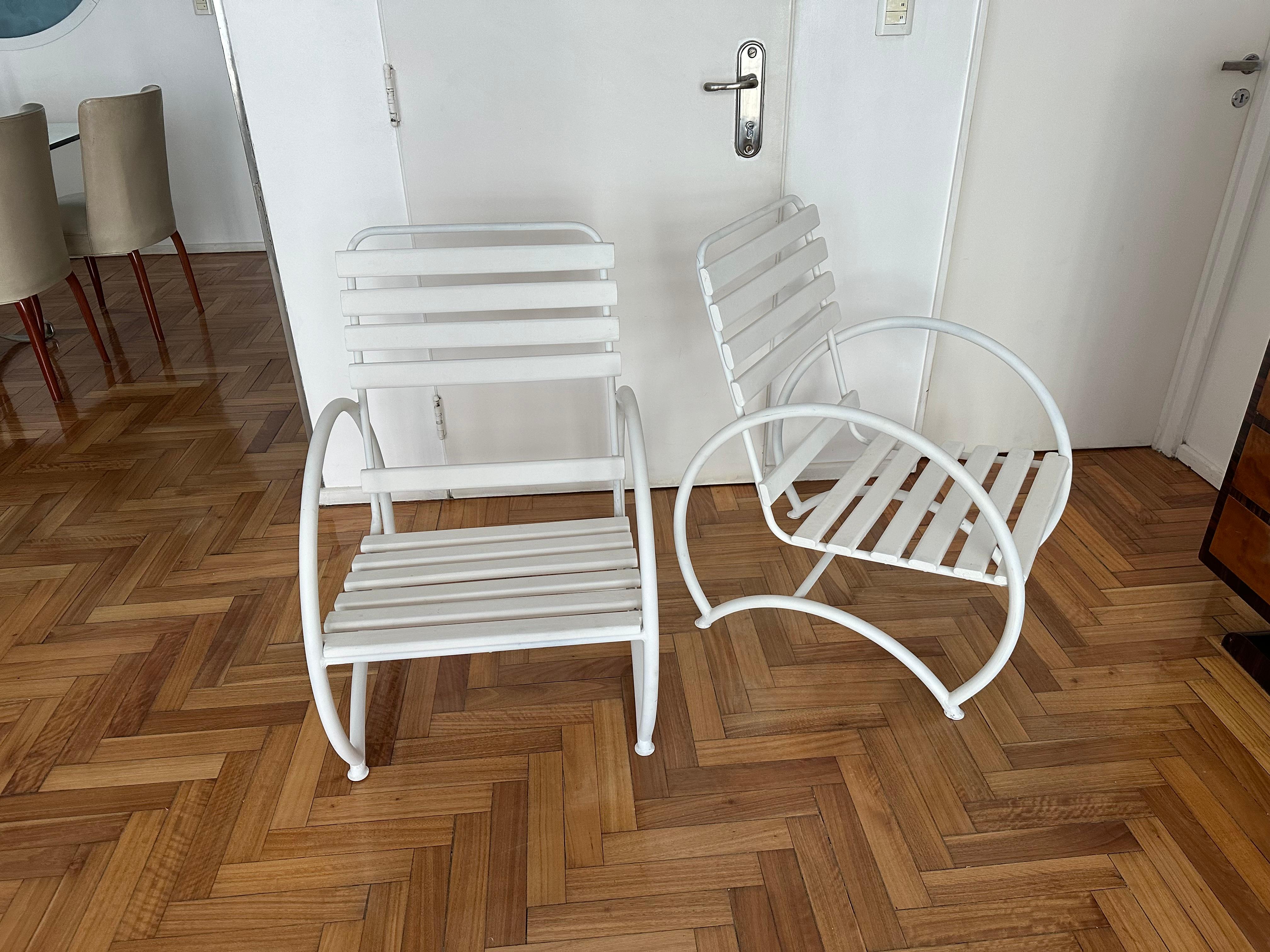 2 Armchairs
Iron and wood
Made in France
We have specialized in the sale of Art Deco and Art Nouveau and Vintage styles since 1982. If you have any questions we are at your disposal.
Pushing the button that reads 'View All From Seller'. And you can