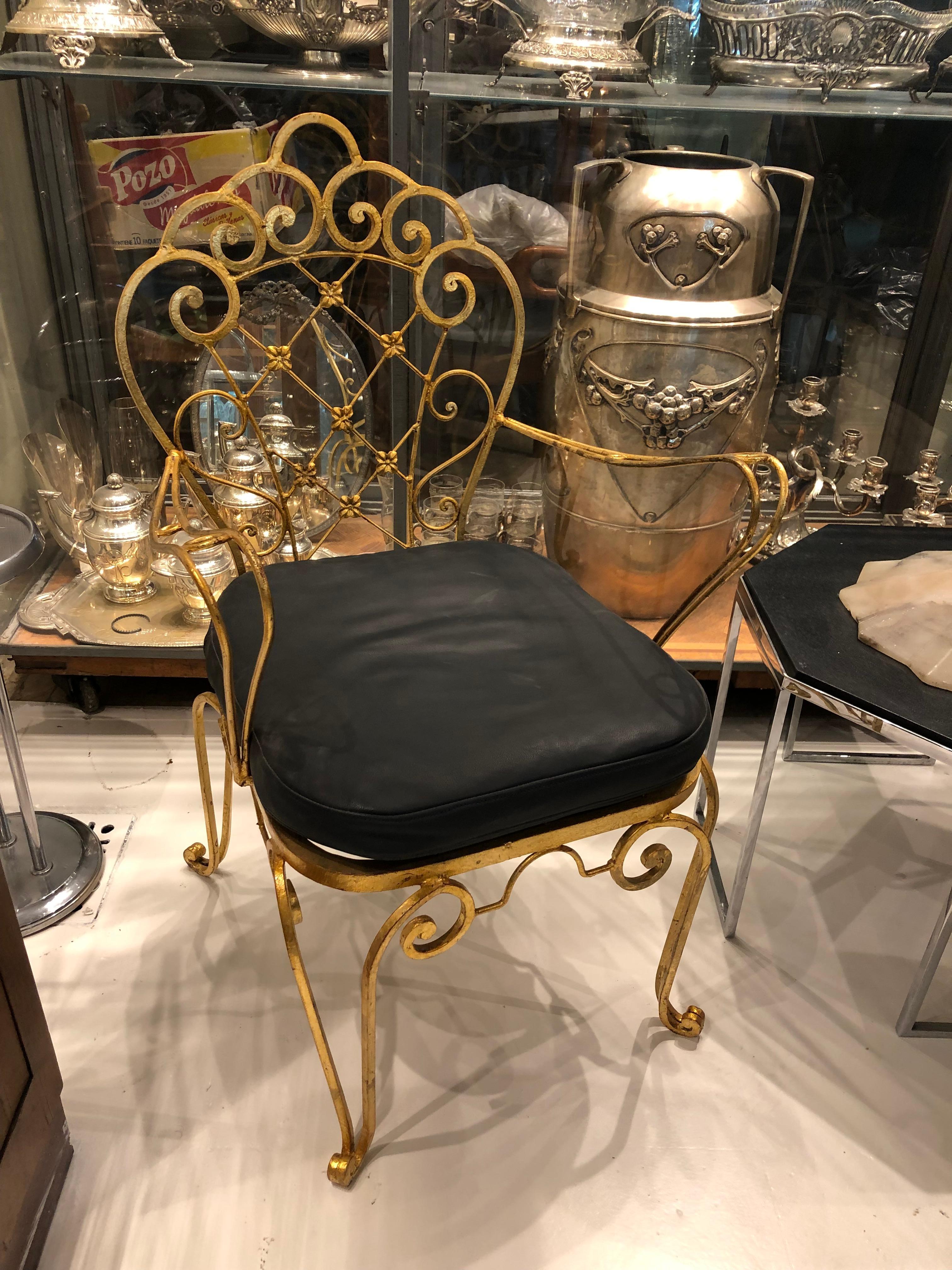 2 Armchairs
Iron on Gold leaf
We have specialized in the sale of Art Deco and Art Nouveau and Vintage styles since 1982. If you have any questions we are at your disposal.
Pushing the button that reads 'View All From Seller'. And you can see more