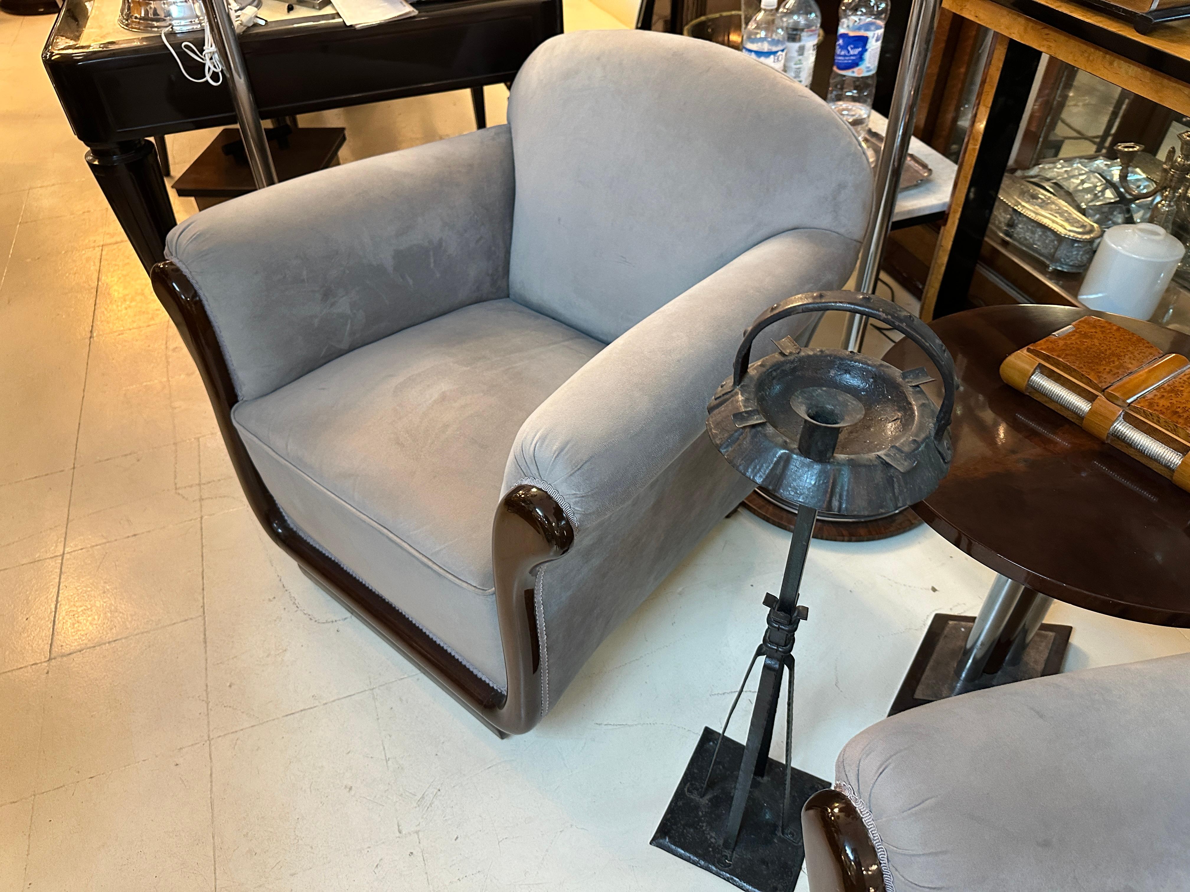 2 Poltrone Art Déco, Francia, 1920 in vendita 6