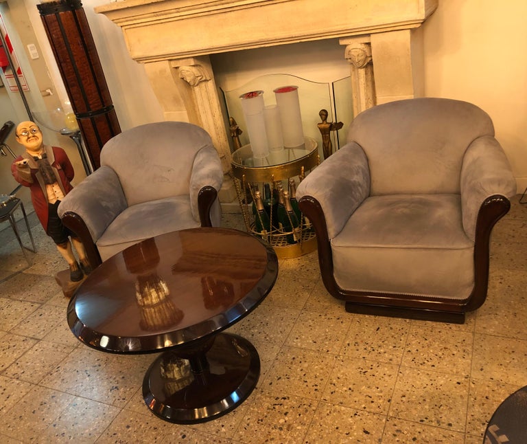 French 2 Armchairs Art Deco, France, 1920 For Sale