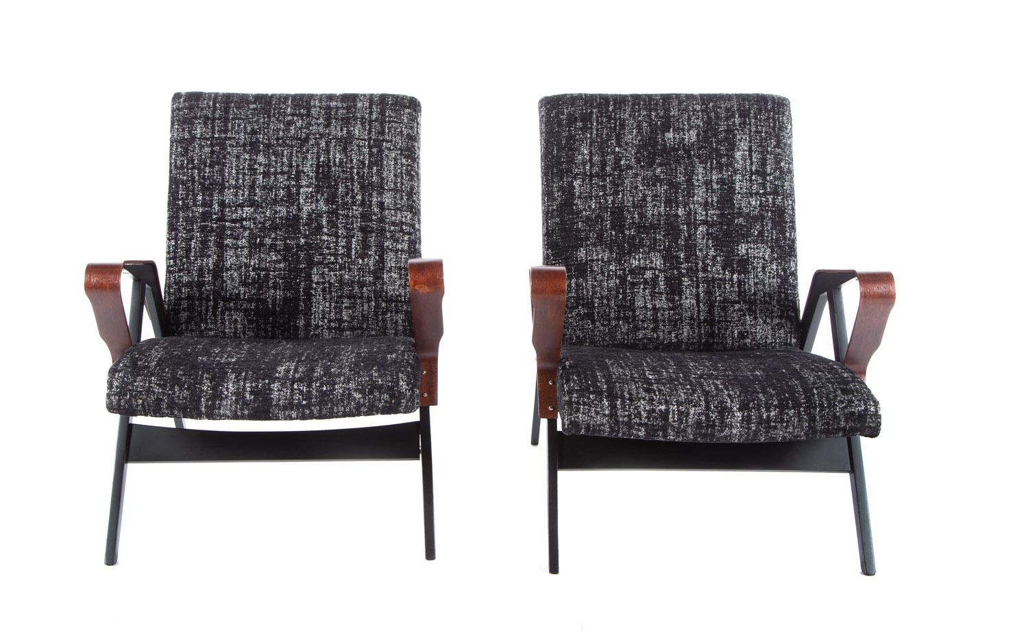 2 Arm chairs by František Jirák Tatra Nábytok,  83,50 x 67 x 76 cm