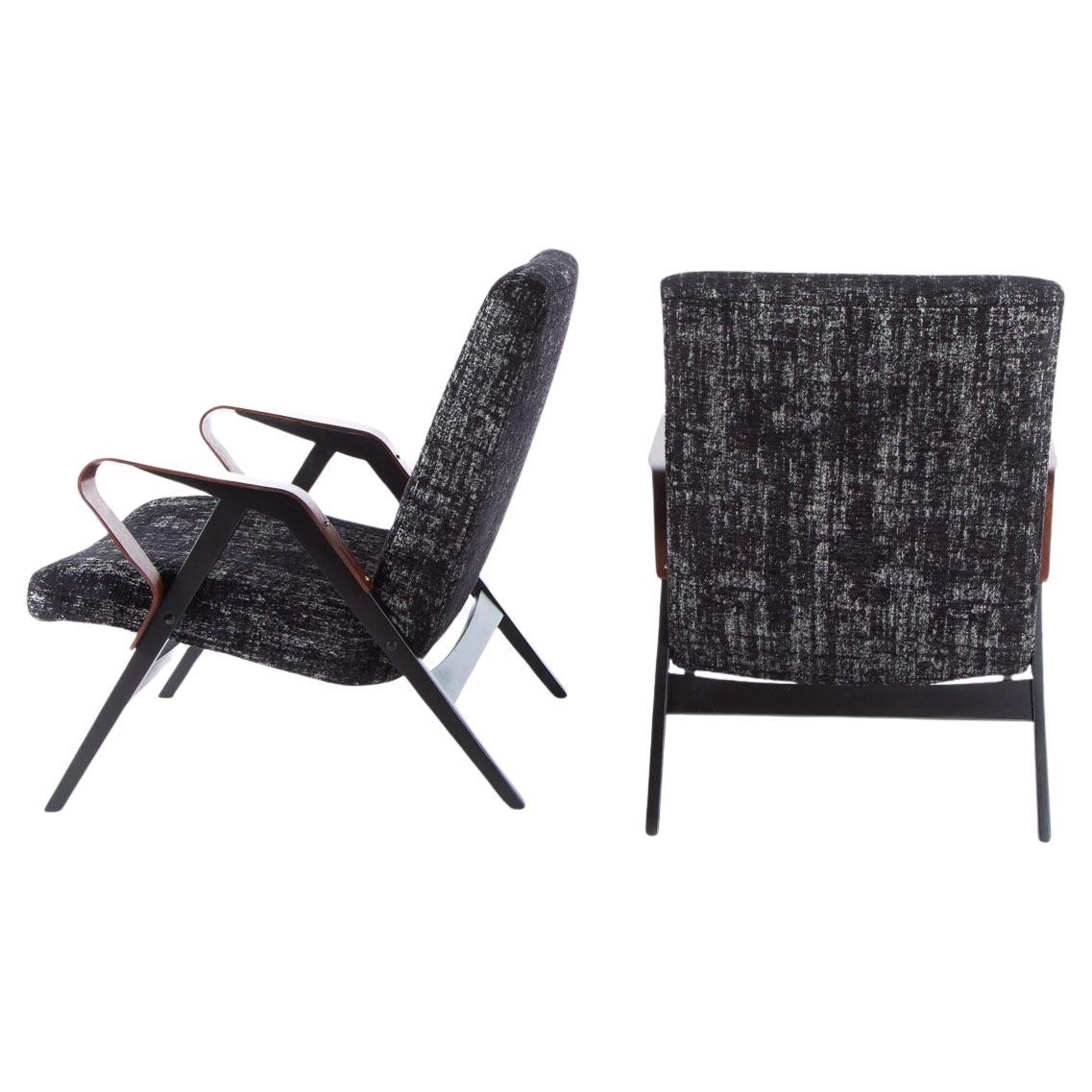  2 armchairs by František Jirák For Sale