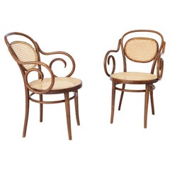 2 Armchairs by Michael Thonet for ZPM Radomsko, No. 11, 1920s, Austria