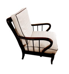 2 Armchairs in Leather 'Attributed to Paolo Buffa'