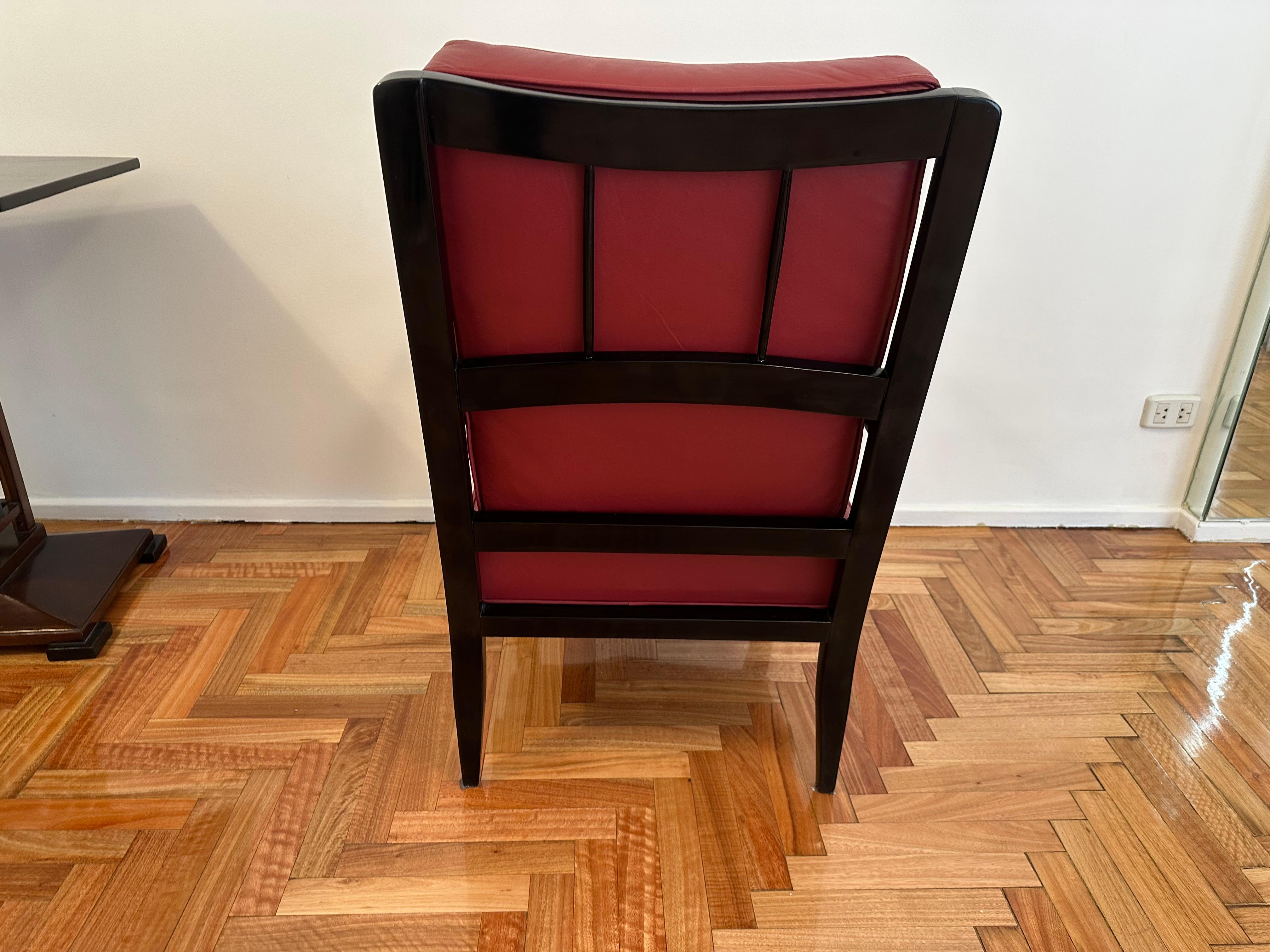 2 Armchairs in Leather,  Year:  1960, Country: Italy For Sale 6