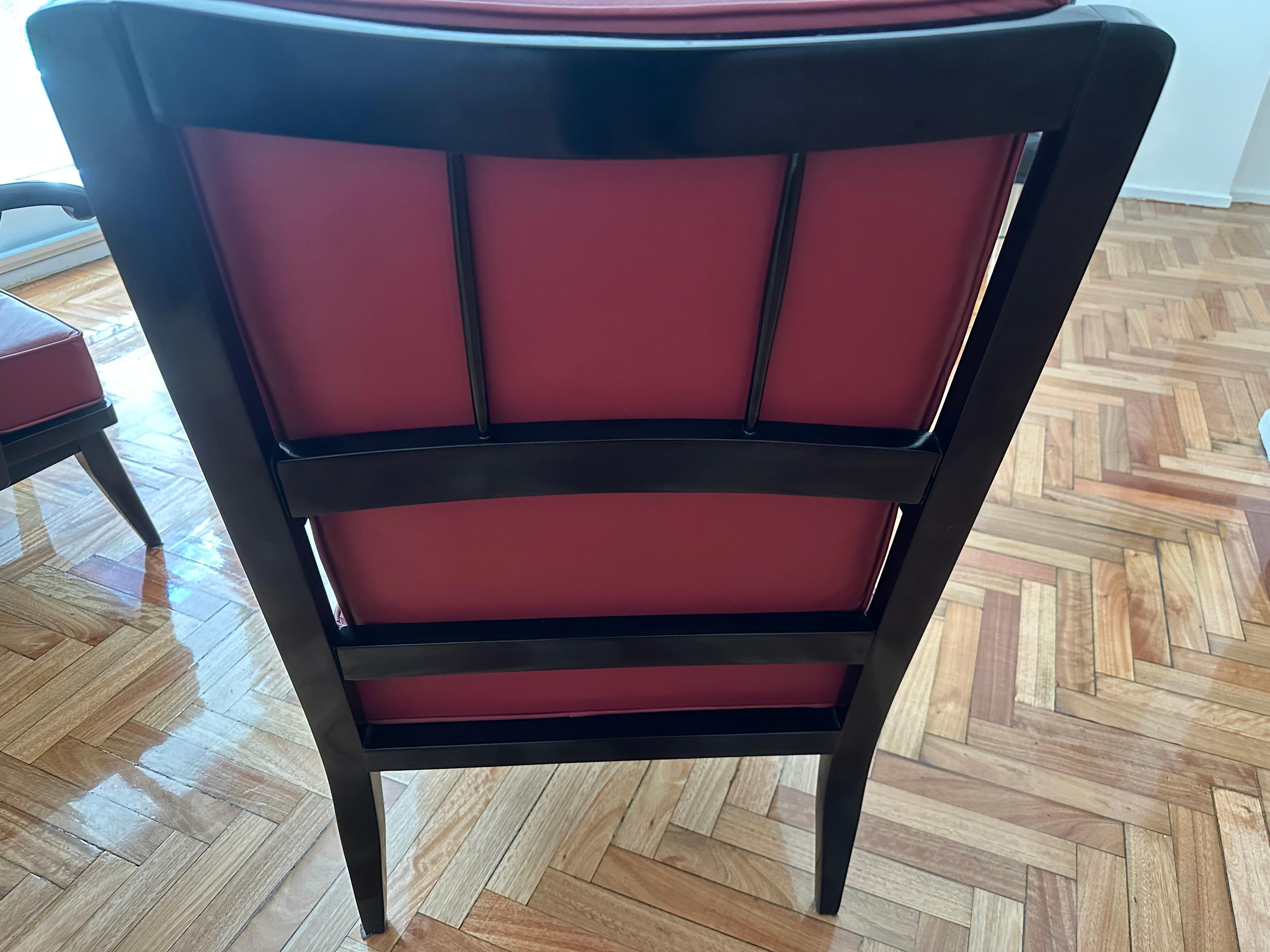 2 Armchairs in Leather,  Year:  1960, Country: Italy For Sale 8