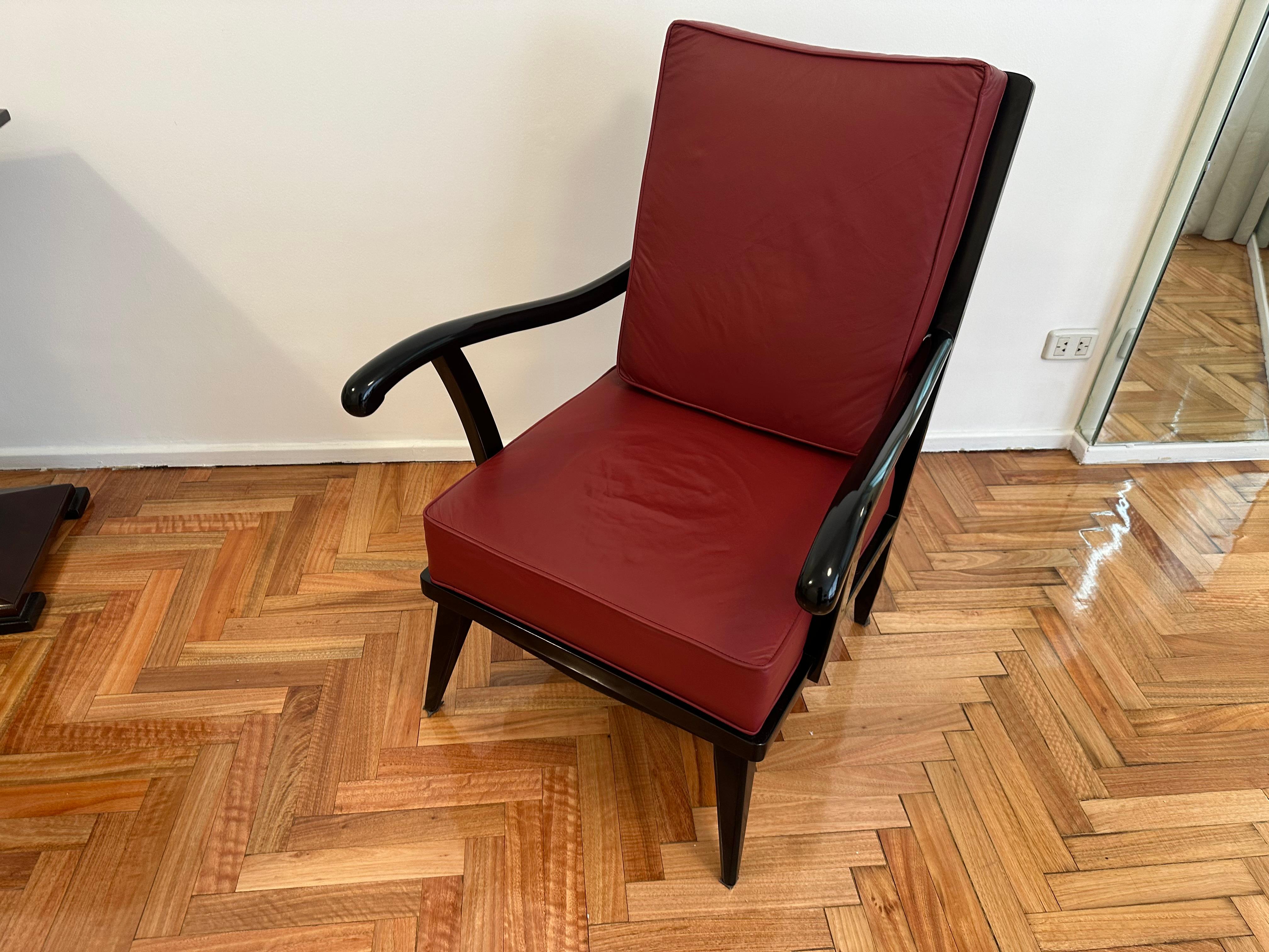 2 Armchairs in Leather,  Year:  1960, Country: Italy For Sale 3