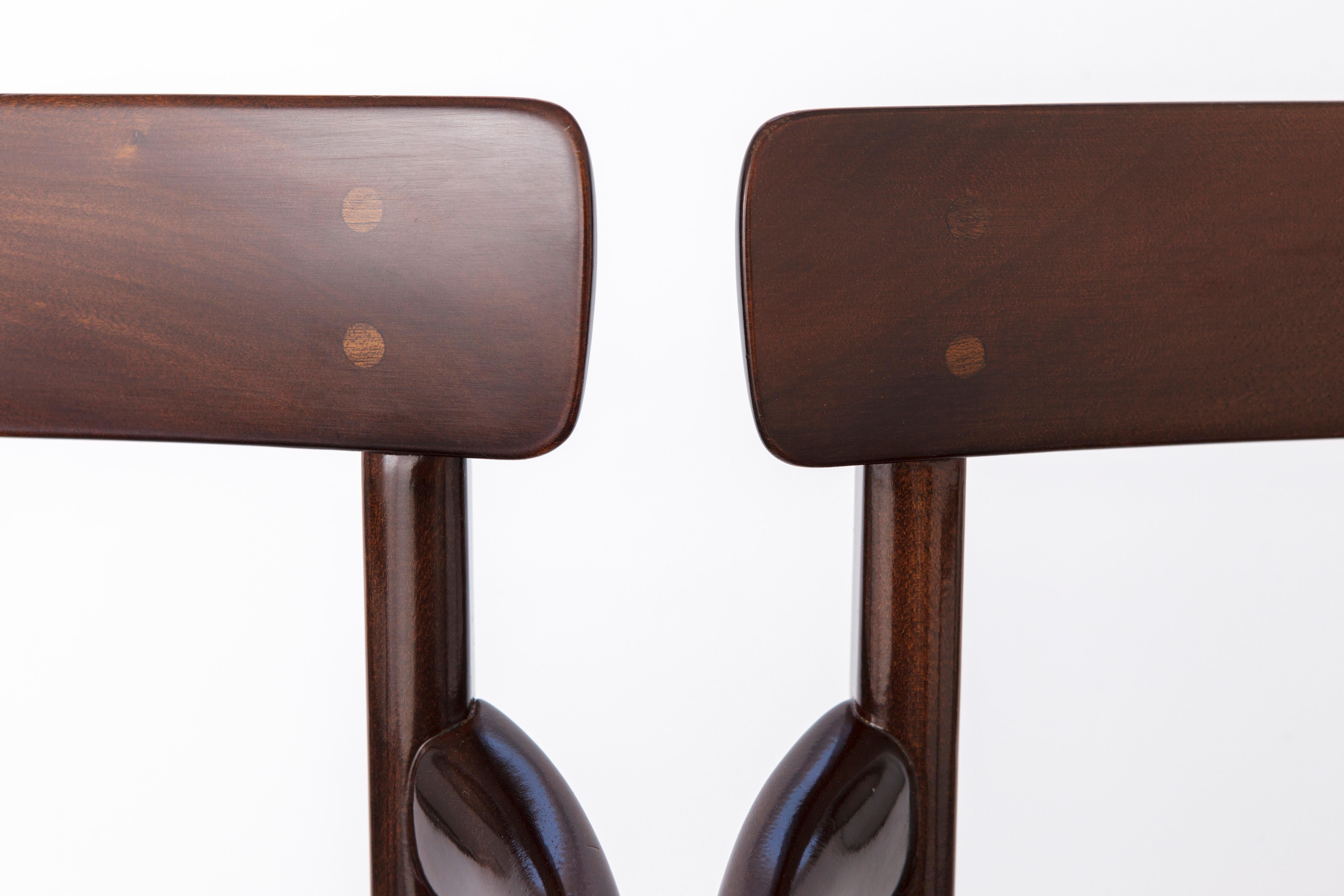 2 Sessel Vintage 1960er Jahre von Ole Wanscher, Modell Rungstedlund, Dänemark (Poliert) im Angebot