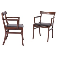 2 fauteuils vintage des années 1960 par Ole Wanscher, modèle Rungstedlund, danois