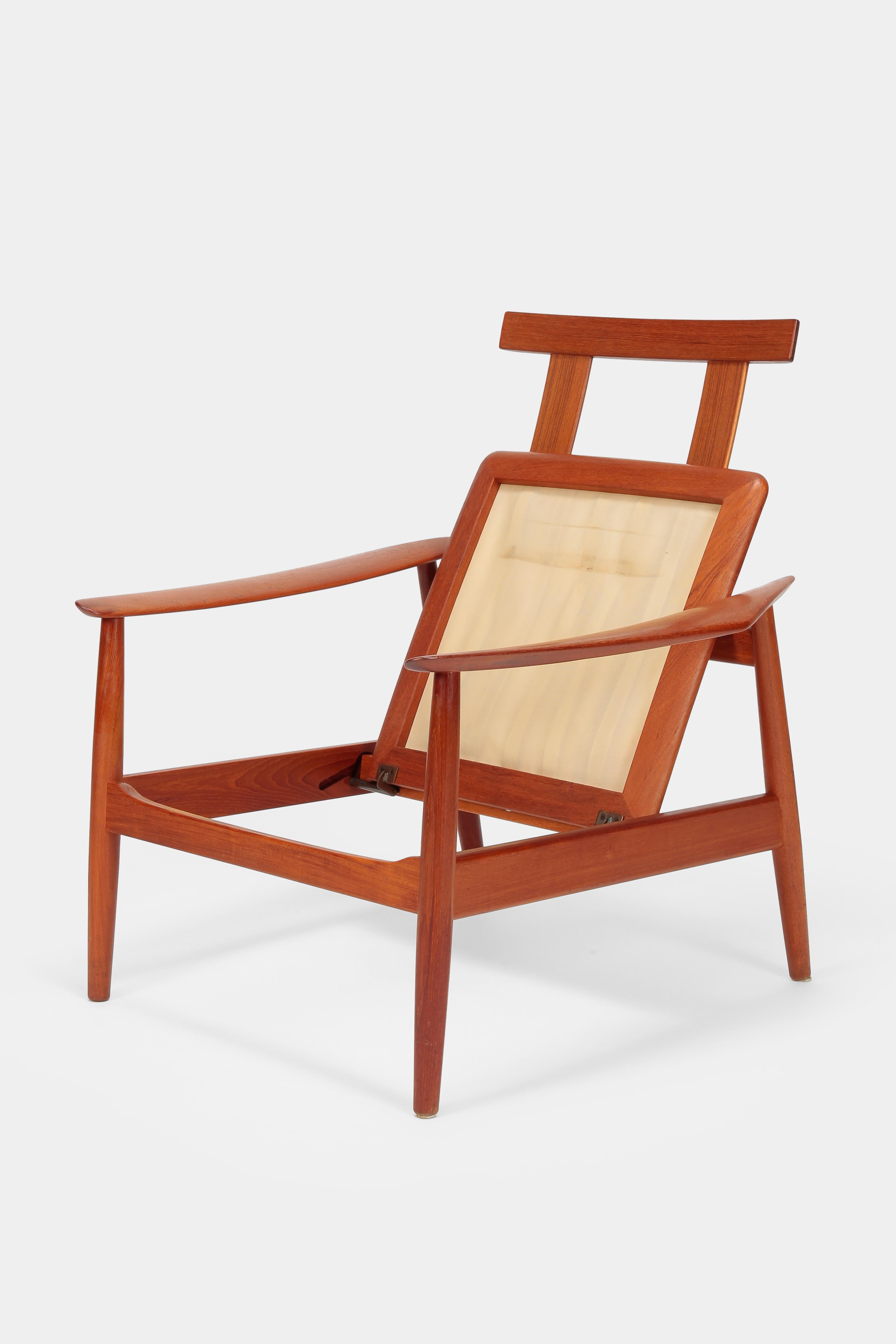 2 Arne Vodder High Back Chairs France & Son Teak, 1960s 11