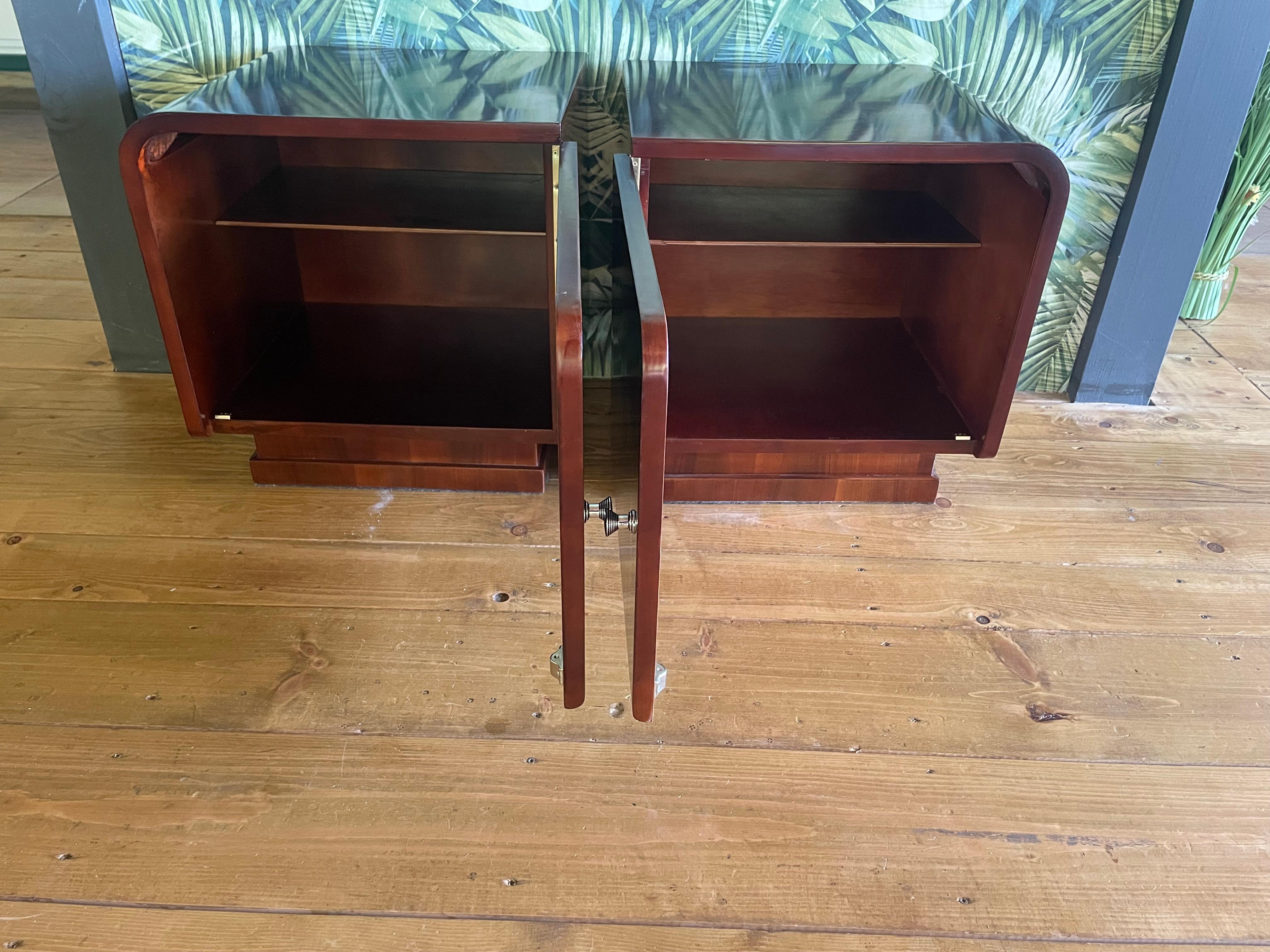 2 Art Deco Bedside Tables For Sale 4