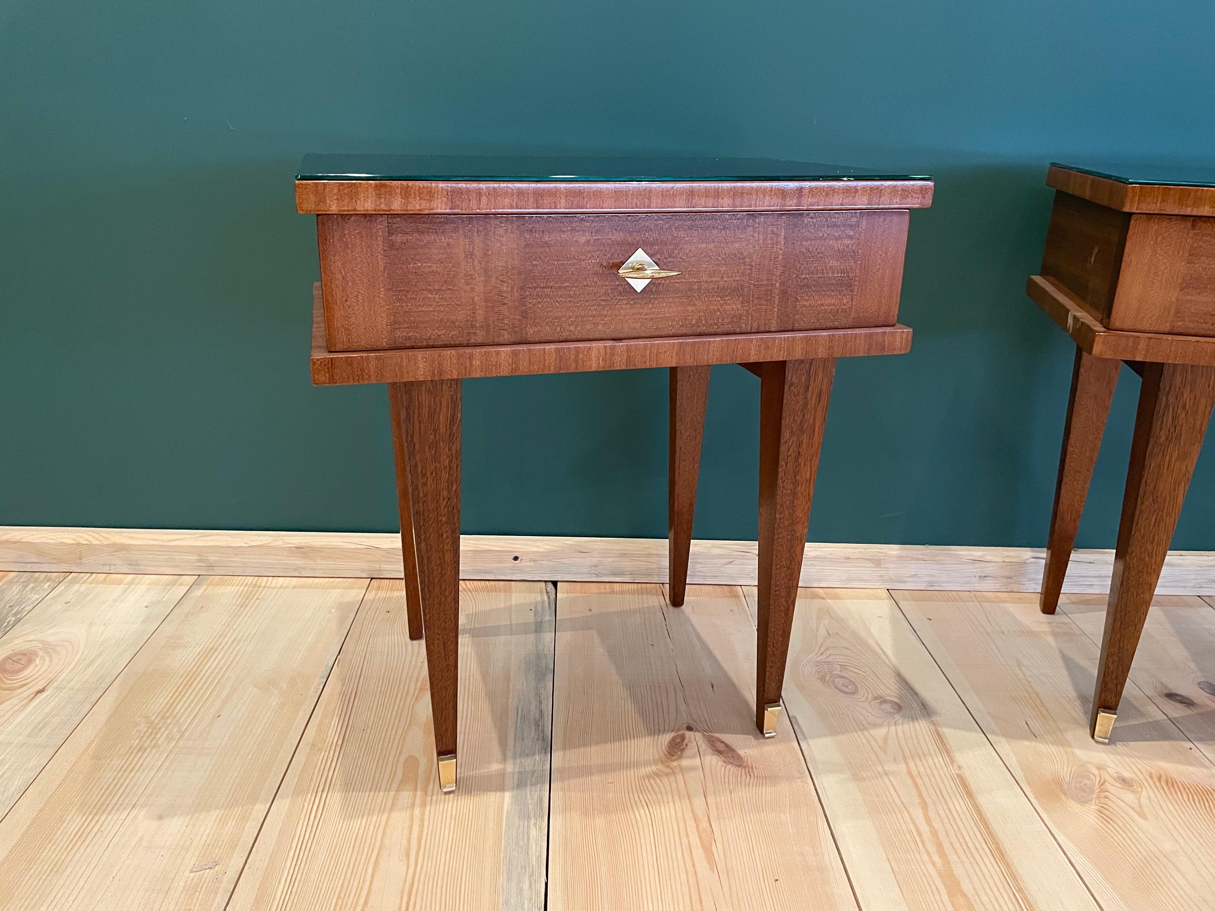 2 Art Deco Bedside Tables 7