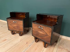 2 Art Deco Bedside Tables