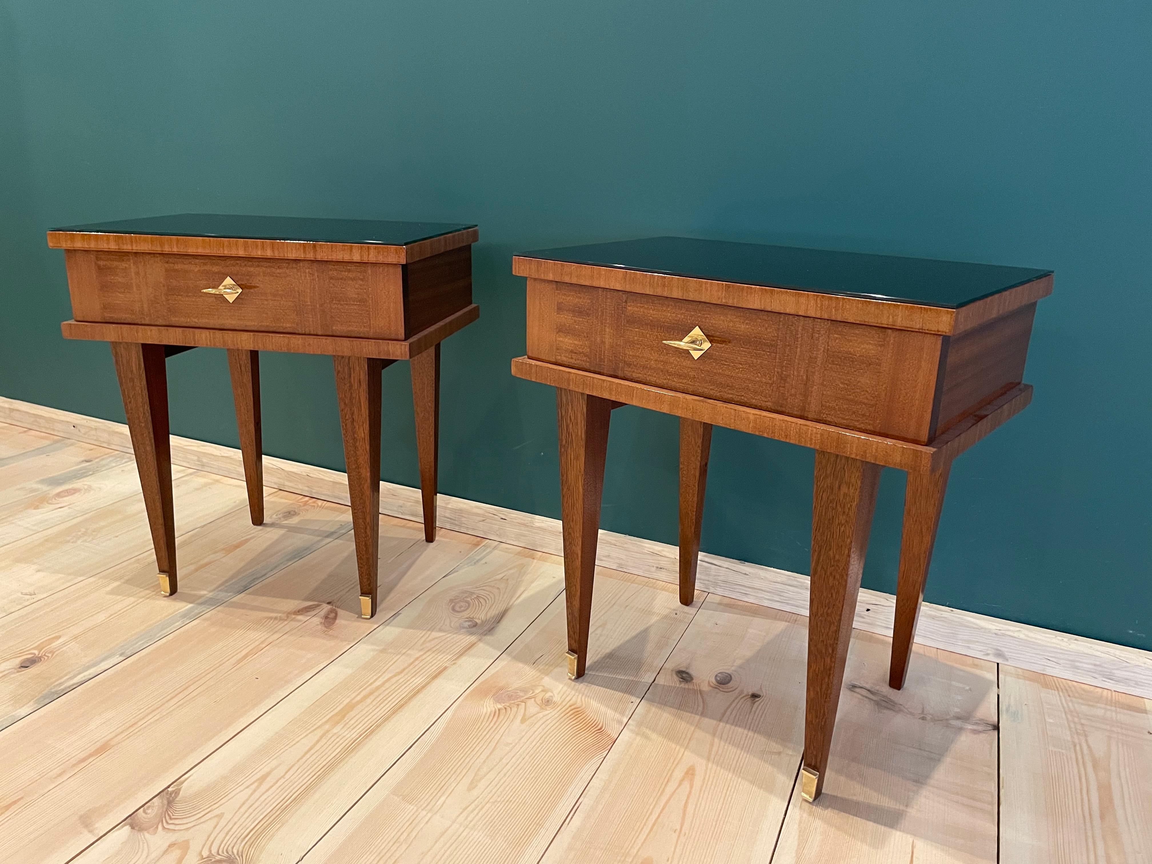 2 Art Deco Bedside Tables 3