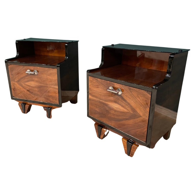 2 Art Deco Bedside Tables For Sale at 1stDibs